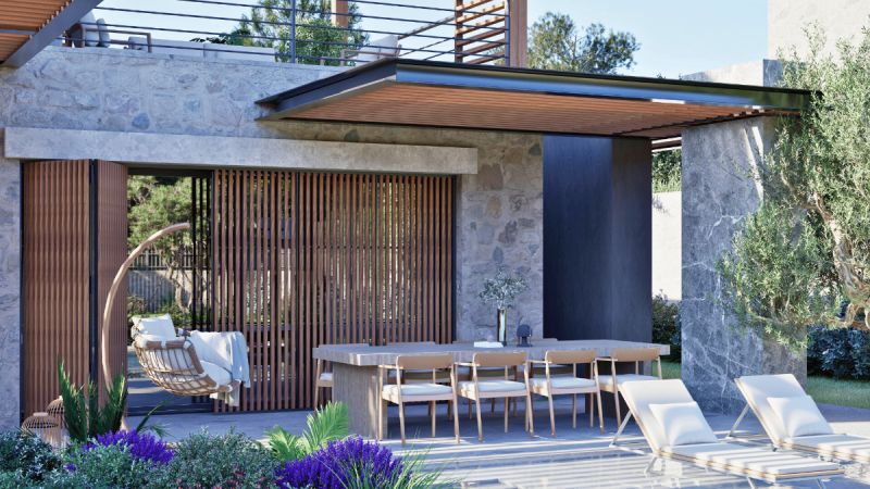 Bodrum Torbada Projeden Satılık özel Havuzlu Geniş Bahçeli 4+1 Müstakil Villalar